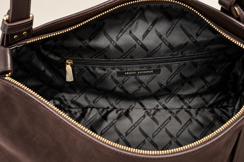 Armani Exchange veliūrinė rankinė