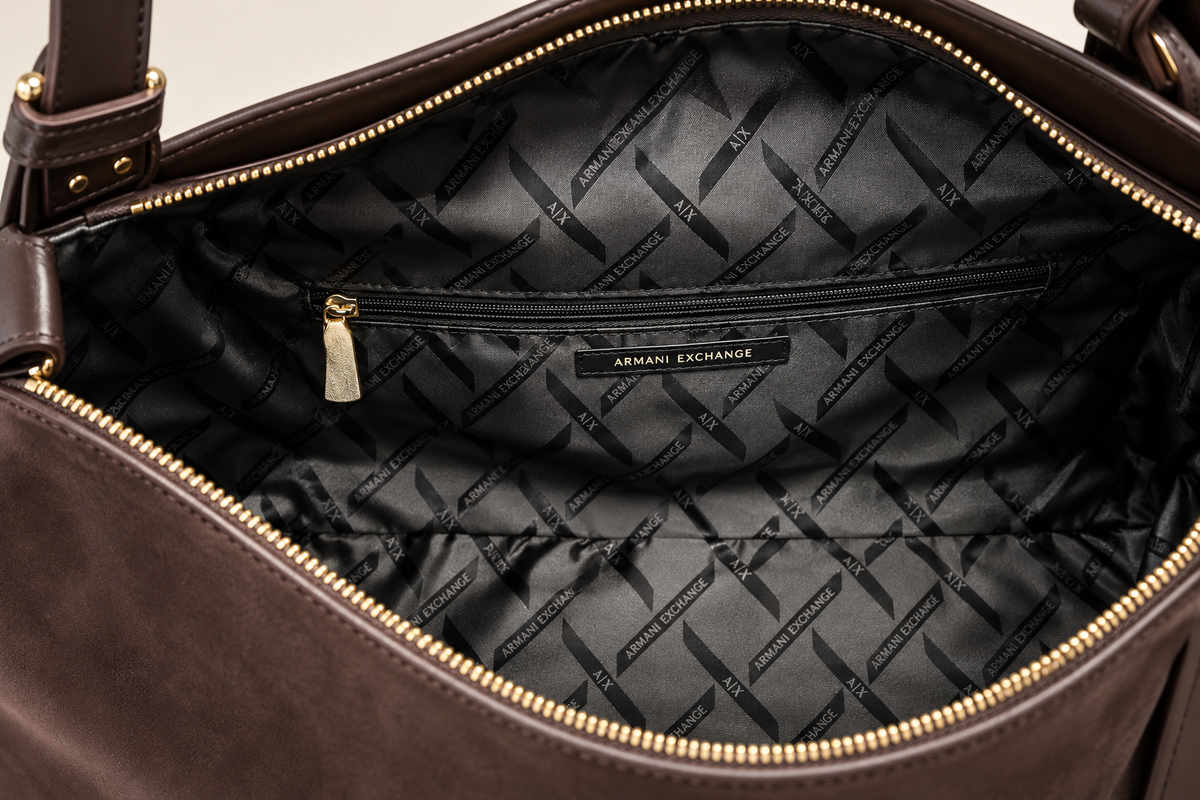Armani Exchange veliūrinė rankinė